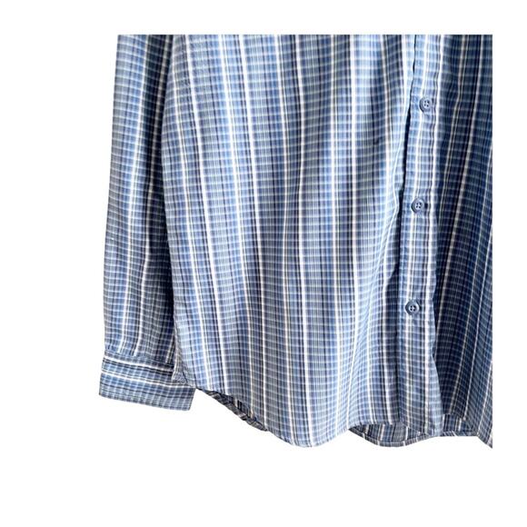 Columbia Men’s Striped Button Front Long Sleeve Outdoor Shirt Vented Mesh Medium - Picture 4 of 11